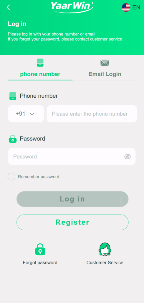 yaar win login